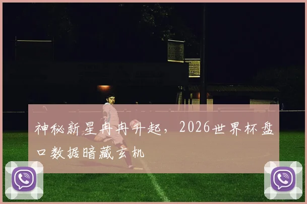 神秘新星冉冉升起，2026世界杯盘口数据暗藏玄机